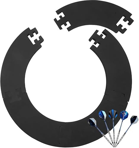 MIUUIPI Dart Catchring Surround, Dartscheibe Schutzring, Surround Auffangring Dart Backboard Surrounding, 5-Teiliger Dartscheiben-Einfassung, Wandschutz Ring, für 45 cm Dartscheibe, Gesamt- 72 cm (B)