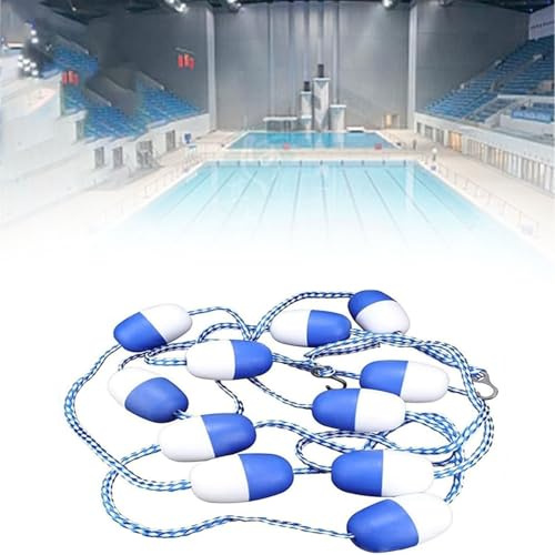 Pool Lane Divider Rope, Floating Line for Swimming Competition, Easy Installation