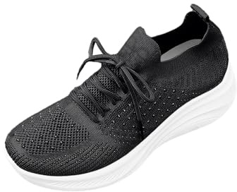 Nät atletiska sneakers kvinnor ortopediska promenader löpning träningsskor strass dämpad anti-glid snörning andningsbara sommar damer gym jogging sportskor