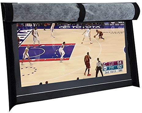 BroilPro Accessories Outdoor 50 TV Set Cover,Scratch Resistant Liner Protect LED Screen Best-Compatible with Standard Mounts and Stands (Black)