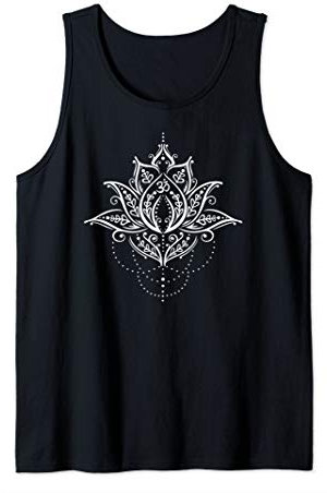 Lotusblume Lotus Om Symbol Yoga Meditations Mehndi Geschenk Tank Top