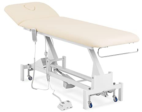 physa Lettino Estetica Massaggi E Fisioterapia Elettrico Poltrona Estetista PHYSA LILLA BEIGE (200 kg, Beige, Telecomando)