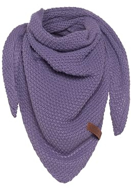 Knit Factory - Coco Trekantssjal Junior - Violet - 140x60 cm