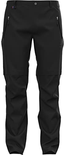 Odlo Herren Zip-Off Wanderhose WEDGEMOUNT, Black, 48