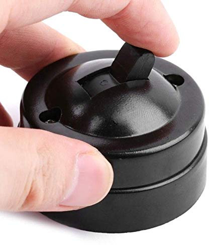 Interruttore Della Luce Retrò, Controllo Singolo Interruttore A Levetta Rotondo Piatto Montato A Parete Interruttore A Pulsante di Controllo Del Cavo Nero, per Il Corridoio Della Stanza Della Famiglia