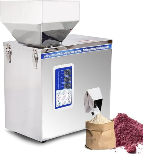 Máquina Llenadora De Polvo, Máquina Llenadora Con Pesaje De Partículas De 1-200 G, Máquina De Subenvasado De Polvo, Dispensadora De Partículas En Polvo Para Semillas De Té, Granos, Purpurina En Polvo