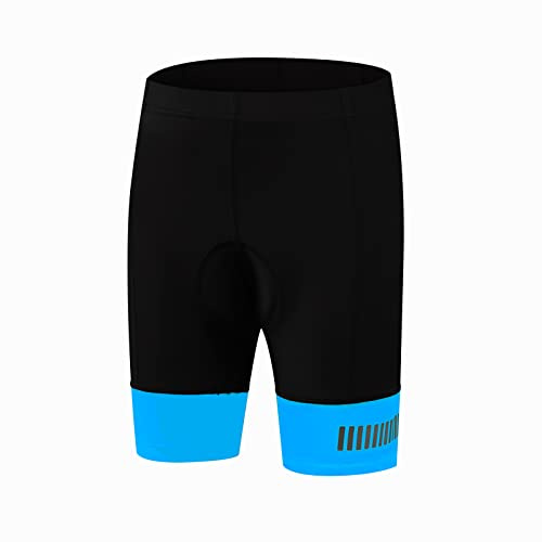 BASADINA Cykelshorts för barn med 3D vadderade mountainbike shorts för pojkar, sport, snabbtorkande underkläder, andningsbara cykelshorts för flickor 5-12 år