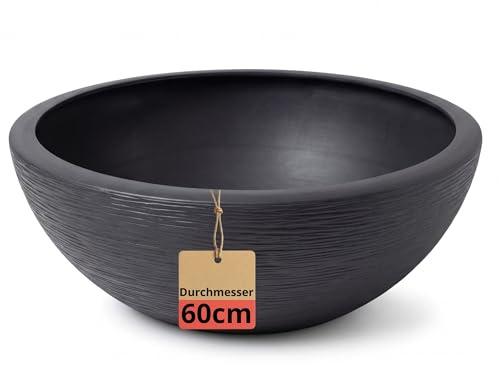 BigDean XL Pflanzschale 59cm x21cm DXH ideal auch als Brunnenschale