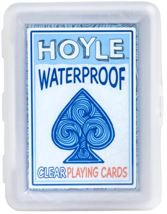 US Playing Card Company 1294 - Bicycle Spielkarten (54 Karten) - Plastik klar (rot-blau)