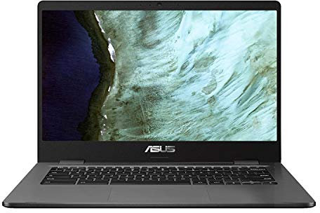 ASUS - 14.0 Chromebook - Intel Celeron N3350 - 4GB Memory - 32GB eMMC - Grey