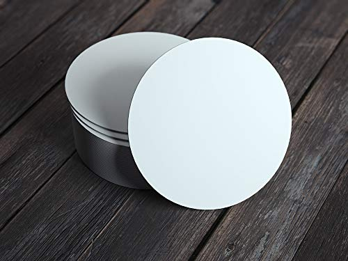 Sovie HORECA Bierdeckel in Weiß aus Bierfilzpappe – Ø 10,7 cm Rund – 100 Stück – neutrale Untersetzer für Gläser & Getränke - Ideal für Gastronomie, zum basteln und selber beschriften