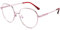 LANLANG lesebrille 2,75 für damen mit Flex Memory Titanium,Blaulichtfilter brille,lesehilfe, 0~4 dioptrien,anti blaue,Niedlich,runden, Lila,hohe Auflösung hohe Transparenz MT-003-W
