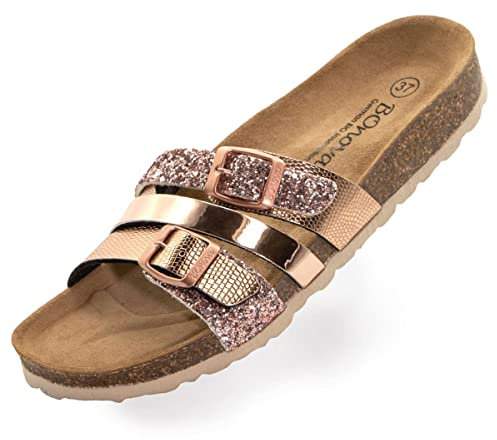 BOnova Palma Sandale Damen in 8 Farben und von Größe 36 bis 42. Die elegante Sandale für den Sommer. Bequemes Kork Fußbett – Laufen wie auf Wolken. Hergestellt in der EU