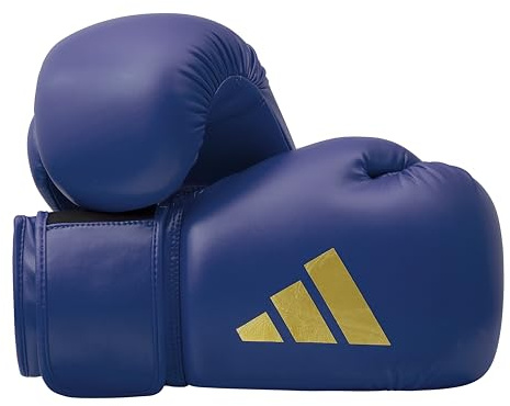 adidas Guantes de Boxeo Speed 50 para Adultos, Guantes de Boxeo de 16 oz, Guantes de Punching cómodos y duraderos, Color Azul