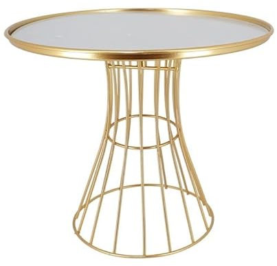 Présentoir gâteaux miroir doré 25 cm