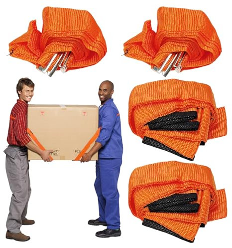 Sangles de meubles 2 pièces, sangles pour 2 personnes, sangles de transport de meubles, outils de déménagement portables, outils de levage lourds, fournitures de déménagement