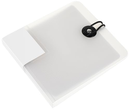 BESPORTBLE Borsa per CD e Dvd Trasparente Fibbia Organizer Portatile 12 Posti Custodia Leggera Anti-Graffio per Protezione Umidità Adatta per Viaggio e Uso Quotidiano