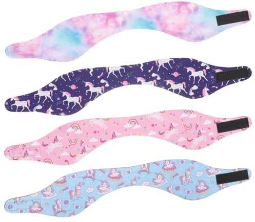 Happyyami Diadema de Natación Orejeras Sbr, 4 Piezas Ajustable