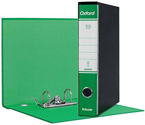ESSELTE G82 OXFORD Registratore - f.to commerciale dorso 5 cm - Verde - 1 Pezzo - 390782180