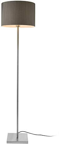 lux.pro Stehleuchte 151cm 1xE27 Stehlampe Standleuchte Metall Grau