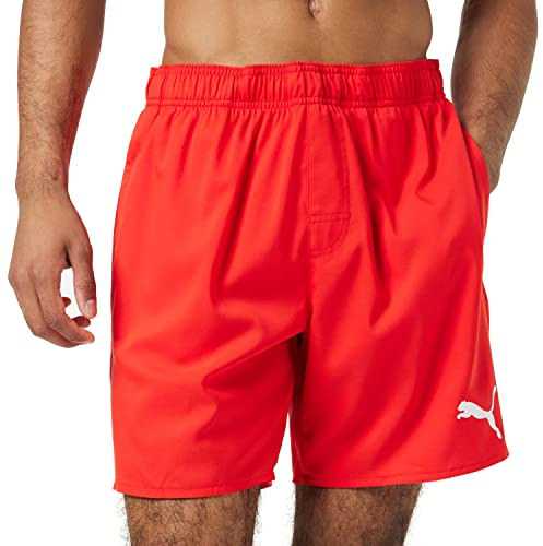 PUMA Shorts 100002245 Trajes de baño, Rojo, M Hombre