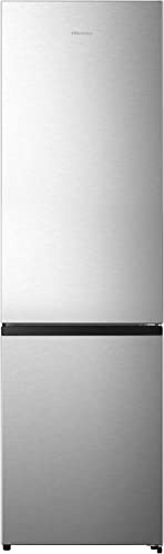 Hisense RB435N4BCE 70/30 Frost Free Fridge Freezer - Stainless Steel - E Rated, Chrome,white