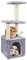 Cat Scratching Post, 90cm Cat Tree for Indoor Cats Multi-Level Stable Cat Tower for Climbing Playing and Relaxation, Grey