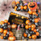 Halloween Luftballons Girlande - Dekoration Schwarz Orange Latex Partyballons Set Mit Konfetti Ballons, Ballon Girlande Mit Fledermaus Spinne Folienballons für Party Deko