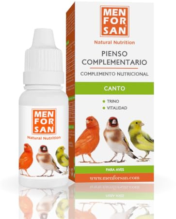 MENFORSAN Mangime complementare per uccelli da riproduzione | per stimolare il canto e il trillo | 30 ml