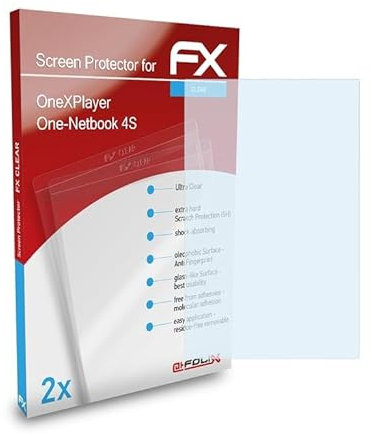 atFoliX Skärmskyddsfilm är kompatibel med OneXPlayer One-Netbook 4S Film, ultra-klar FX Skyddsfilm (2X)