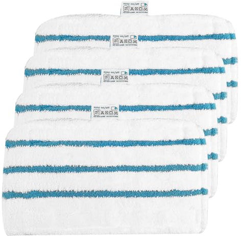 4 Panni Ricambio per Black & Decker Steam Mop Lavabili in Microfibra FSMP20 FSM1600 FSMH1621 FSM1630 FSM1616 FSMH13E5 FSM1321 FSM1605