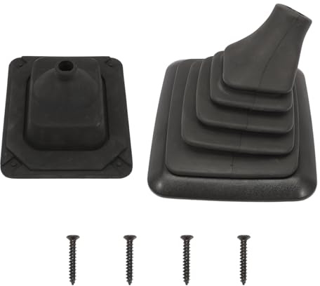 Anlseiod Manual Shifter Rubber Boot W/Mounting Bracket Compatible for F150 F250 F350 Bronco 1990 1991 1992 1993 1994 1995 1996 1997 Manual Transmission Gear Shifter Boot Replace F5TZ7277BA