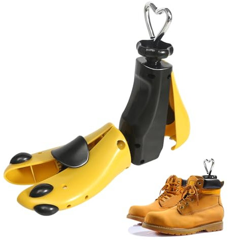 KUHAWL Schuhspanner Herren und Damen, 4 Wege Professioneller Schuhdehner, Stiefelspanner mit Schuhlöffel Verstellbare Stiefelverbreiterung Schuhdehner Schuhweiter für Einstellbare Länge und Breite