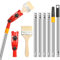 Mehrwinkel Pinsel Verlängerung Farbpinsel Verlängerung, Multi Angle Paint Brush Extende, Einziehbare Farbroller Verlängerungsstange für Hohe Decken Wände Zier Und Eckenanstrichwerkzeug (Rot)