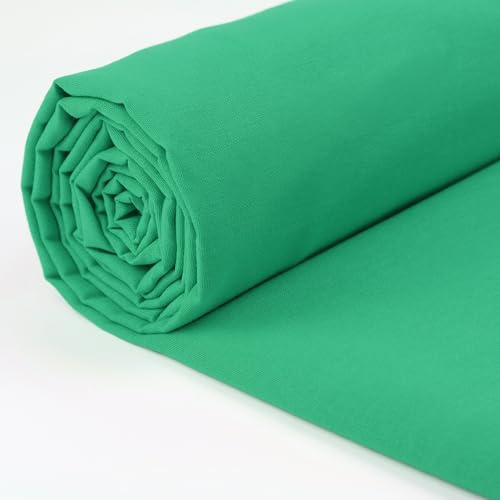 A-Express 100 % bomullstyg - 60 tum 150 cm brett - vanligt bomullstyg per meter - perfekt för quiltning, sömnad, klädtillverkning, gardinfoder, tygkassar, sängkläder, örngott - turkos 1 meter