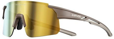 KAPVOE Occhiali da Ciclismo per Bambini Occhiali da Baseball da Sport Occhiali da Sole per Bambini e Ragazzi Età 6-12 K9035
