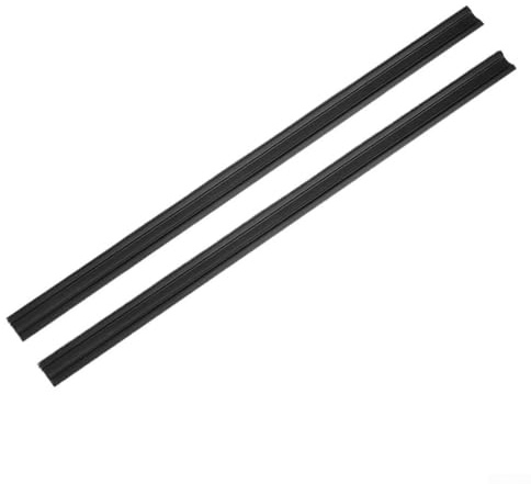 Limpiaparabrisas lateral de coche, paquete de 2, 15.75 pulgadas de goma para parabrisas para ventanas laterales de vehículos, apto para sedanes, SUV, MPV, camiones, color negro