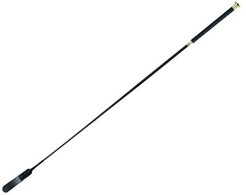 Whip And Go Frustino da Dressage Flapper Unisex, per Adulti, 100 cm, Colore: Nero/Beige