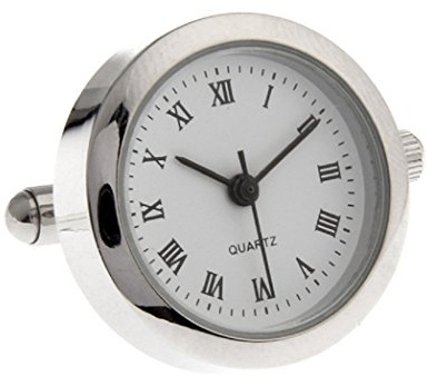 MRCUFF Real Working Watch Cufflinks for Men in a Presentation Gift Box & Polishing Cloth