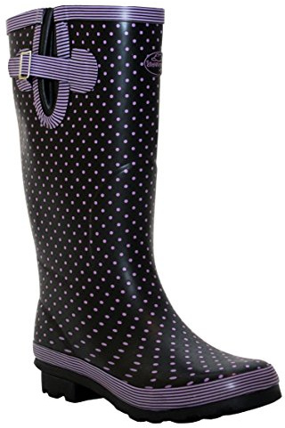 A&H Footwear New Womens Ladies Extra Wide Calf Snow Rain Mud Festival Waterproof Wellington Boots Wellies Sizes UK 4-8 (UK