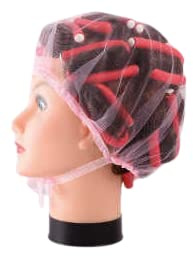 BIFULL GORRO REDECILLA ROSA DE NOCHE CON CINTA
