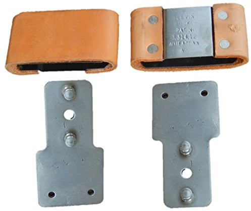 2-1/2 Leather Wrapped Genuine Blevins Buckles Set Vertical Post Western Saddle
