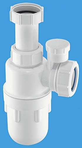 McAlpine 40mm Anti-Syphon Adjustable Inlet Bottle Trap with Multifit Outlet C10AV