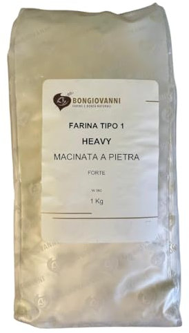BONGIOVANNI FARINE E BONTA' NATURALI Heavy - Farina Tipo 1 di Grano Tenero Forte - 1 Kg