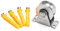 QWORK® 1 x 2 Zoll (50mm) Schiebetor Roller Stahl mit Halterung aus Edelstahl, Drehgelenk, für Drahtseile, tragfähigkeit: 400 kg