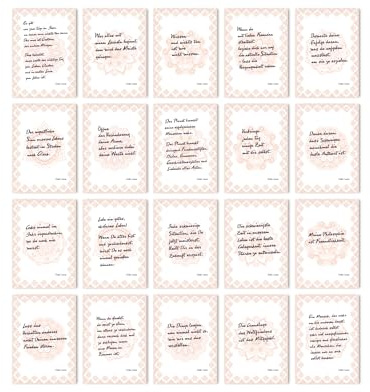 TypeStoff Dalai Lama - Set di 20 cartoline in formato DIN A6, 20 diversi motivi con scritte, citazioni e aforismi