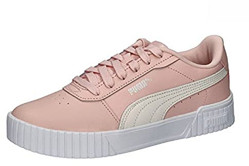 PUMA Carina 2.0 Sneaker, Rose Dust Warm White Silver White, 37 EU
