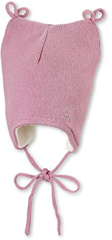 Sterntaler Baby - Mädchen Strickmütze Baby Strickmütze Strass, Rosa, 49