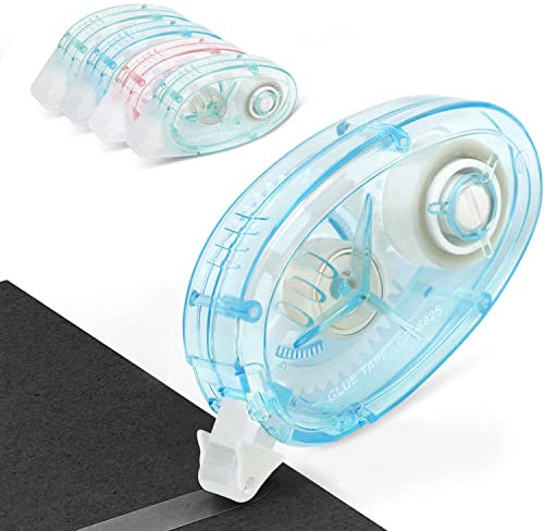 Kleberoller,50M*8MM Kleberoller Selbstklebend,Verlängerter Super-Stick Doppelseitiges Klebeband,Fotokleber,Scrapbook Zubehör fur Fotos,Handkonto, Handwerk Machen, etc