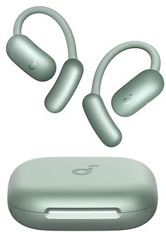 Soundcore AeroFit 2 de Anker, Auriculares Open-Ear, 4 Posiciones, Graves 2X más potentes, Alta resolución, 42 Horas de Uso, IP55, Llamadas claras, Carga inalámbrica, traducción en Tiempo Real